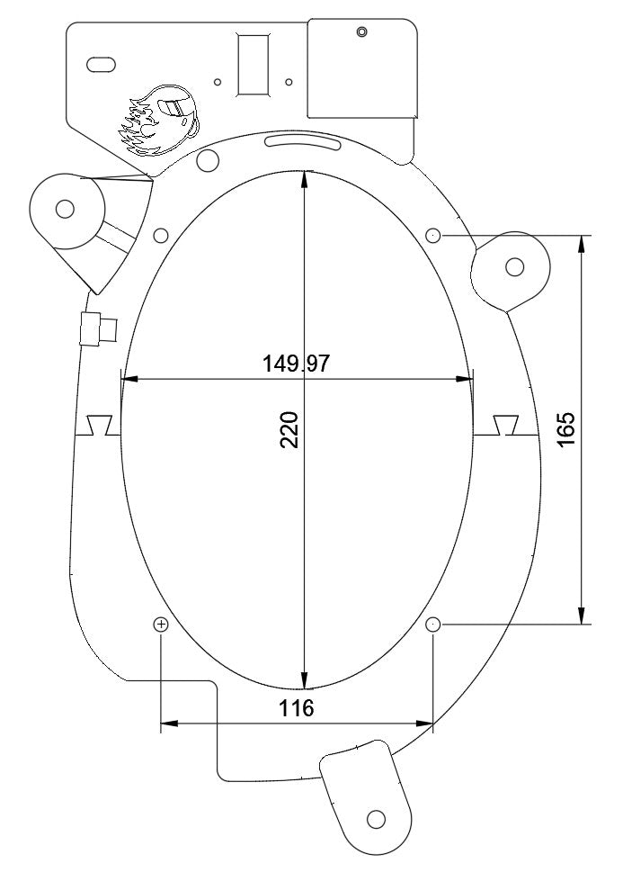 Lexus SC300/400, Toyota Soarer (JZZ30) 6x9 Front Door Speaker Mount